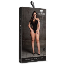Shade by Le Désir Body String Ouvert Grande Taille Leda Noir